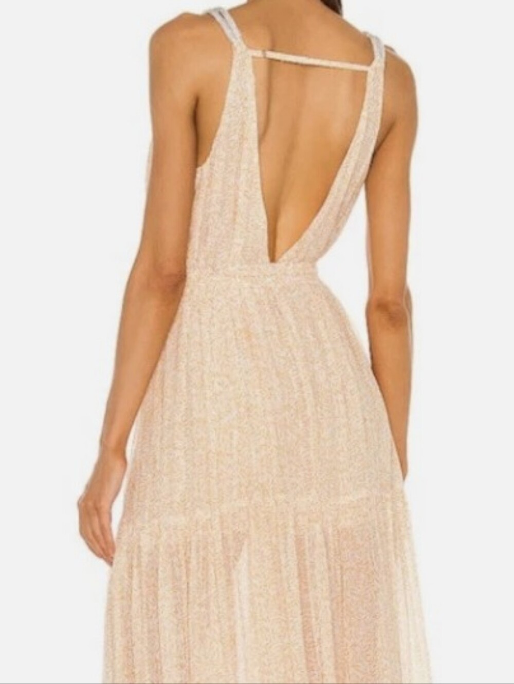Sabina Musayev Lorelai Maxi Dress with V-Neck Size Small - Picture 4 of 13